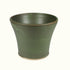 Mini Moss Green Fluted Handmade Ceramic Plant Pot